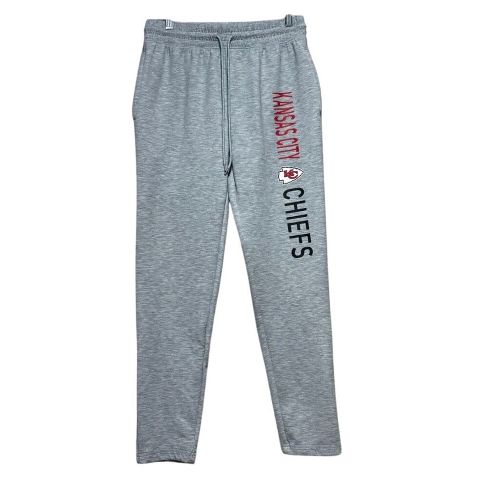 NFL Team Apparel Kansas City Chiefs Pajama Pants Womens Medium Gray Sleepwear